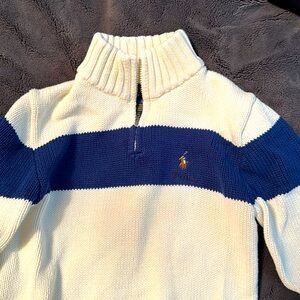 Polo sweater zip up